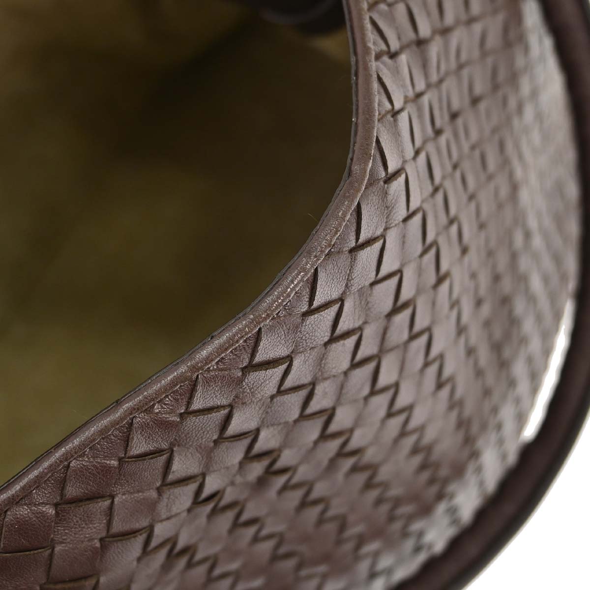 Bottega Veneta Brown Lambskin Intrecciato Tote Handbag