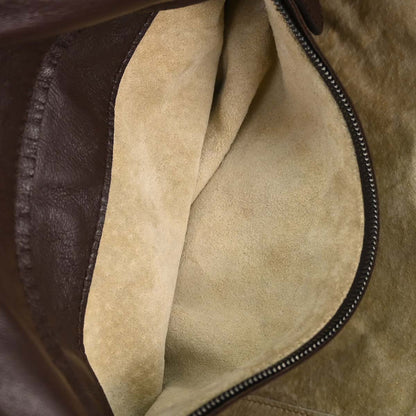Bottega Veneta Brown Lambskin Intrecciato Tote Handbag
