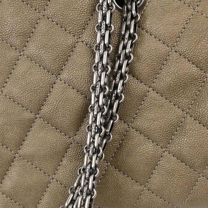 Chanel Metallic Gold Calfskin Medium Bowling Mademoiselle Handbag