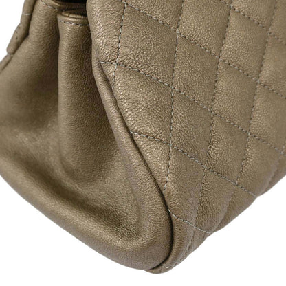 Chanel Metallic Gold Calfskin Medium Bowling Mademoiselle Handbag