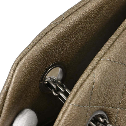 Chanel Metallic Gold Calfskin Medium Bowling Mademoiselle Handbag