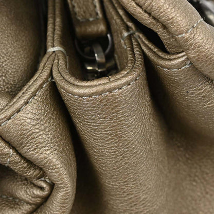 Chanel Metallic Gold Calfskin Medium Bowling Mademoiselle Handbag