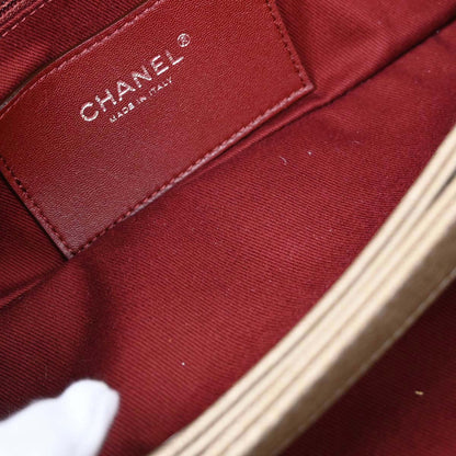 Chanel Metallic Gold Calfskin Medium Bowling Mademoiselle Handbag