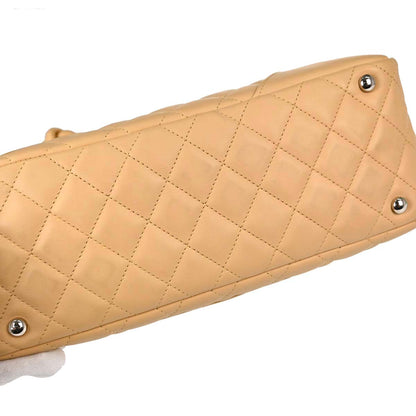 Chanel 2005-2006 Beige Calfskin Cambon Ligne Bowling Bag