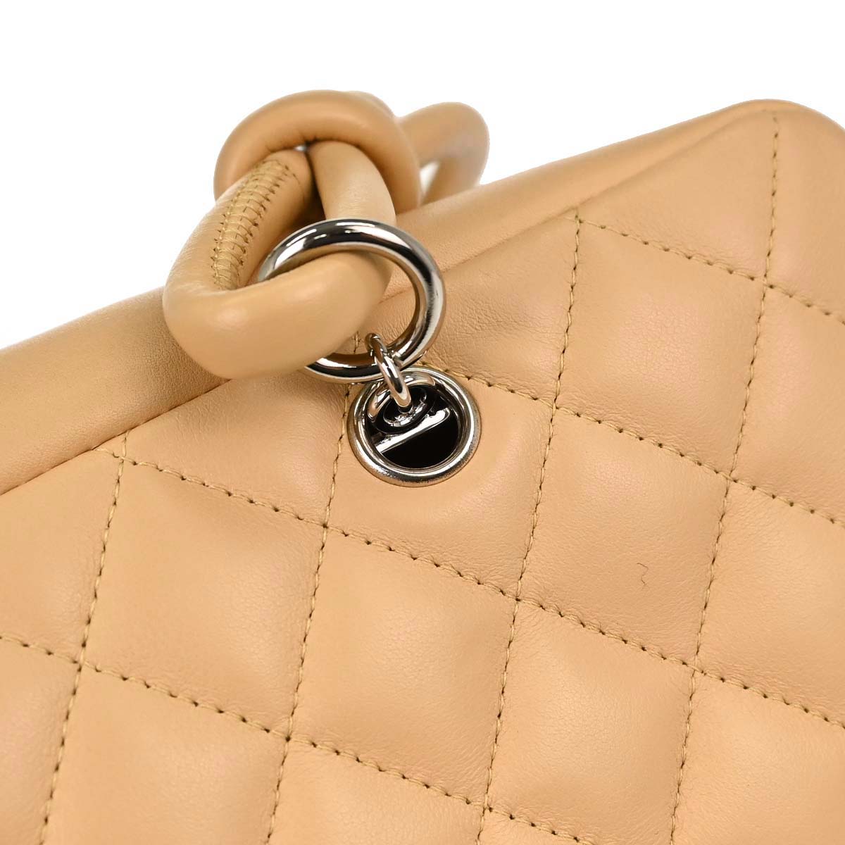 Chanel 2005-2006 Beige Calfskin Cambon Ligne Bowling Bag