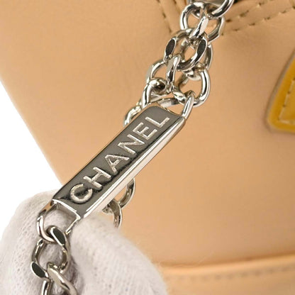 Chanel 2005-2006 Beige Calfskin Cambon Ligne Bowling Bag