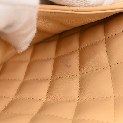 Chanel 2005-2006 Beige Calfskin Cambon Ligne Bowling Bag