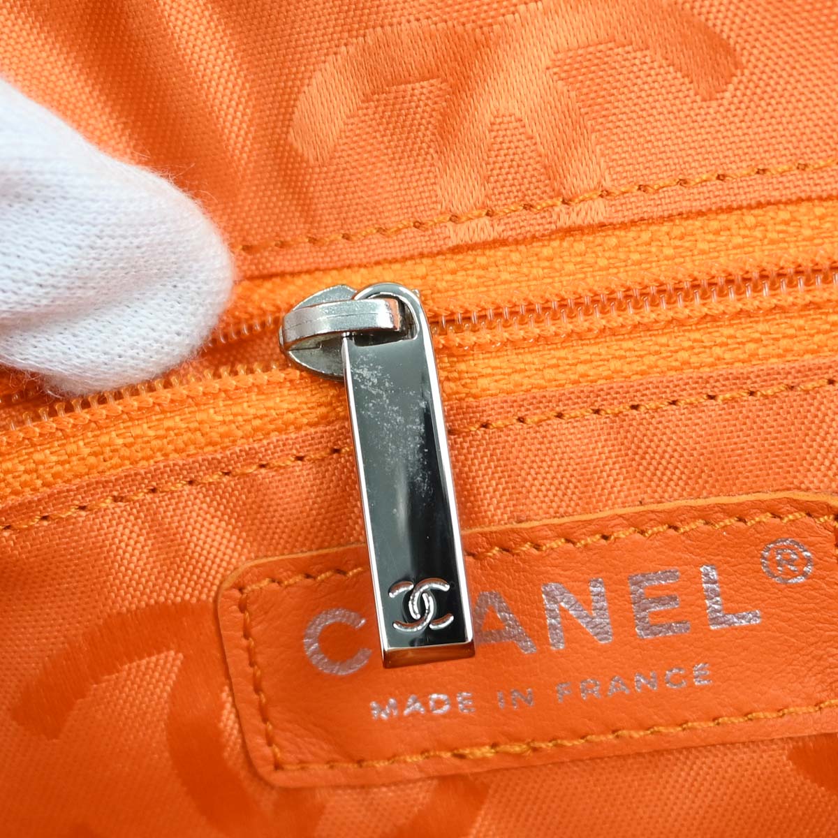 Chanel 2005-2006 Beige Calfskin Cambon Ligne Bowling Bag