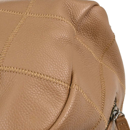 Chanel 2004-2005 Brown Caviar Skin Wild Stitch Choco Bar Handbag