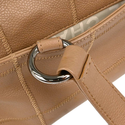 Chanel 2004-2005 Brown Caviar Skin Wild Stitch Choco Bar Handbag