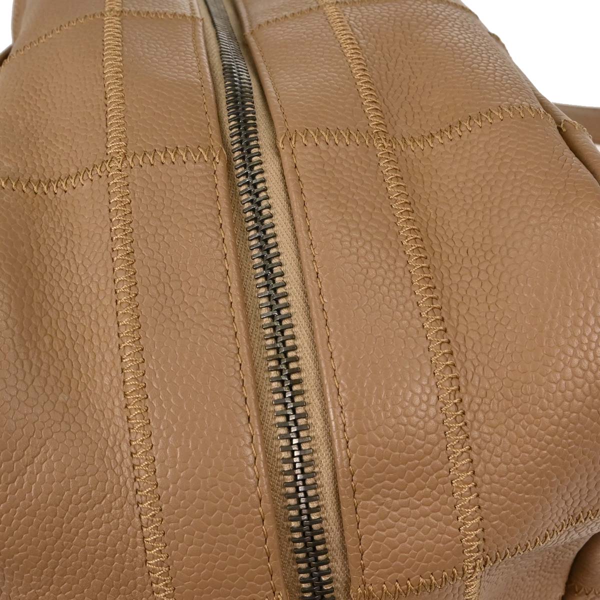 Chanel 2004-2005 Brown Caviar Skin Wild Stitch Choco Bar Handbag