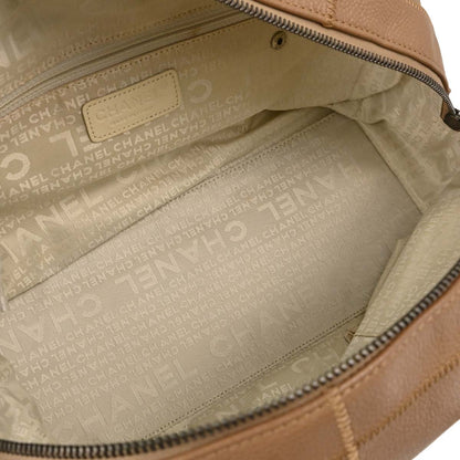Chanel 2004-2005 Brown Caviar Skin Wild Stitch Choco Bar Handbag
