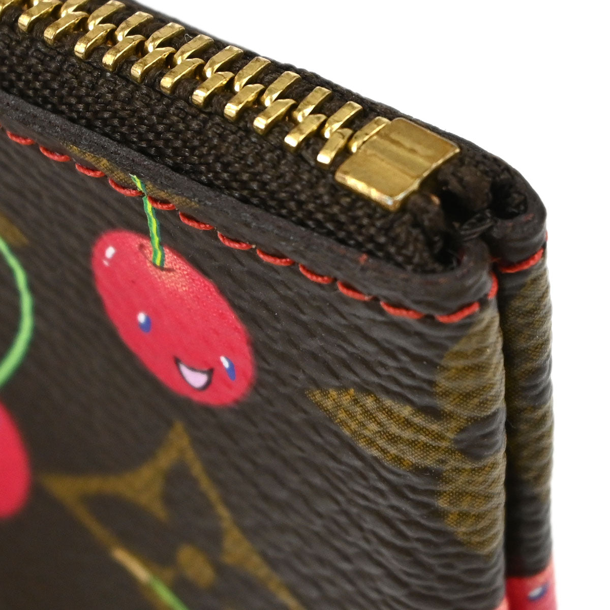 Louis Vuitton Cherry Pochette Cles Coin Purse Wallet M95042