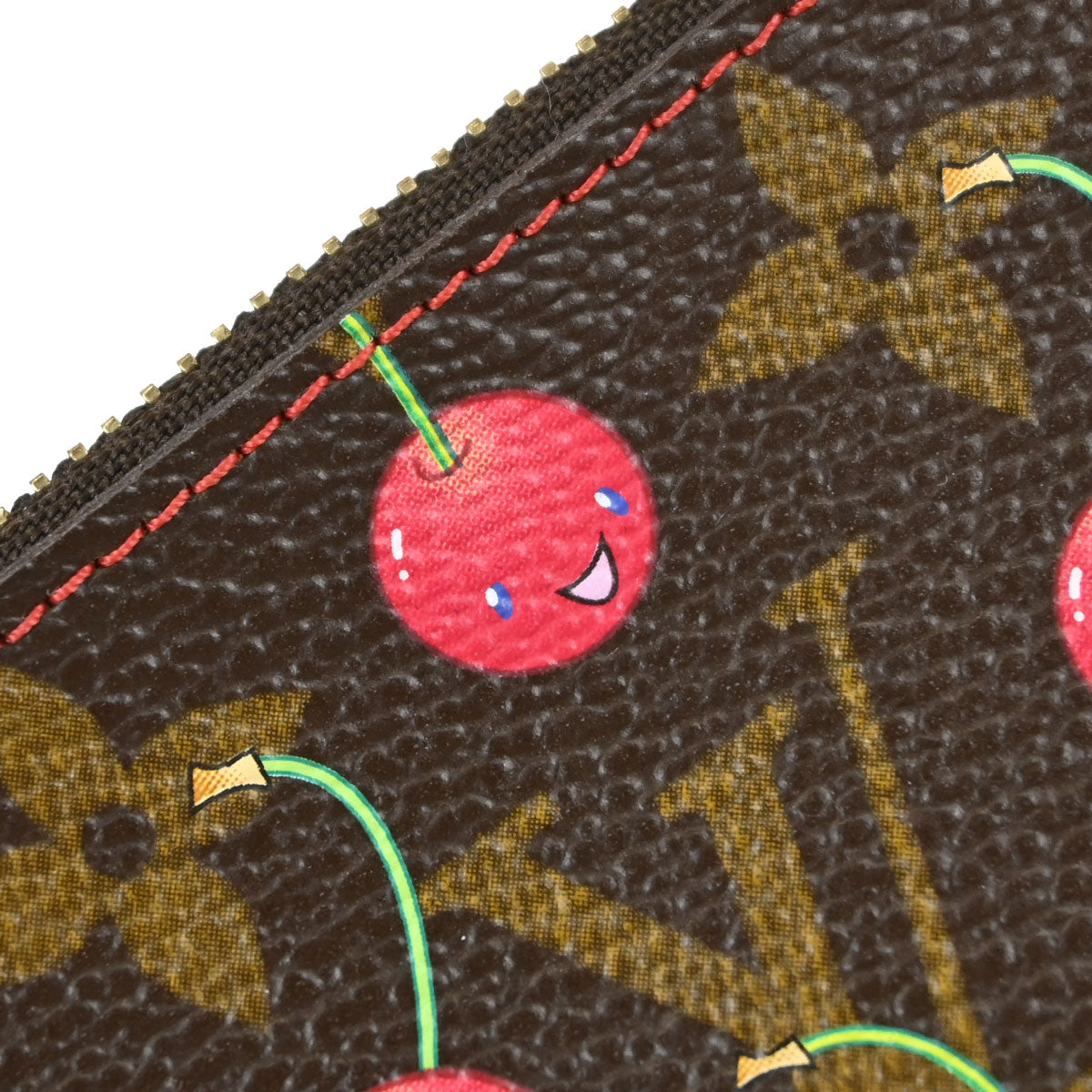 Louis Vuitton Cherry Pochette Cles Coin Purse Wallet M95042
