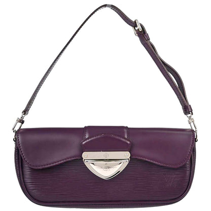 Louis Vuitton Purple Epi Pochette Montaigne Handbag M5929K