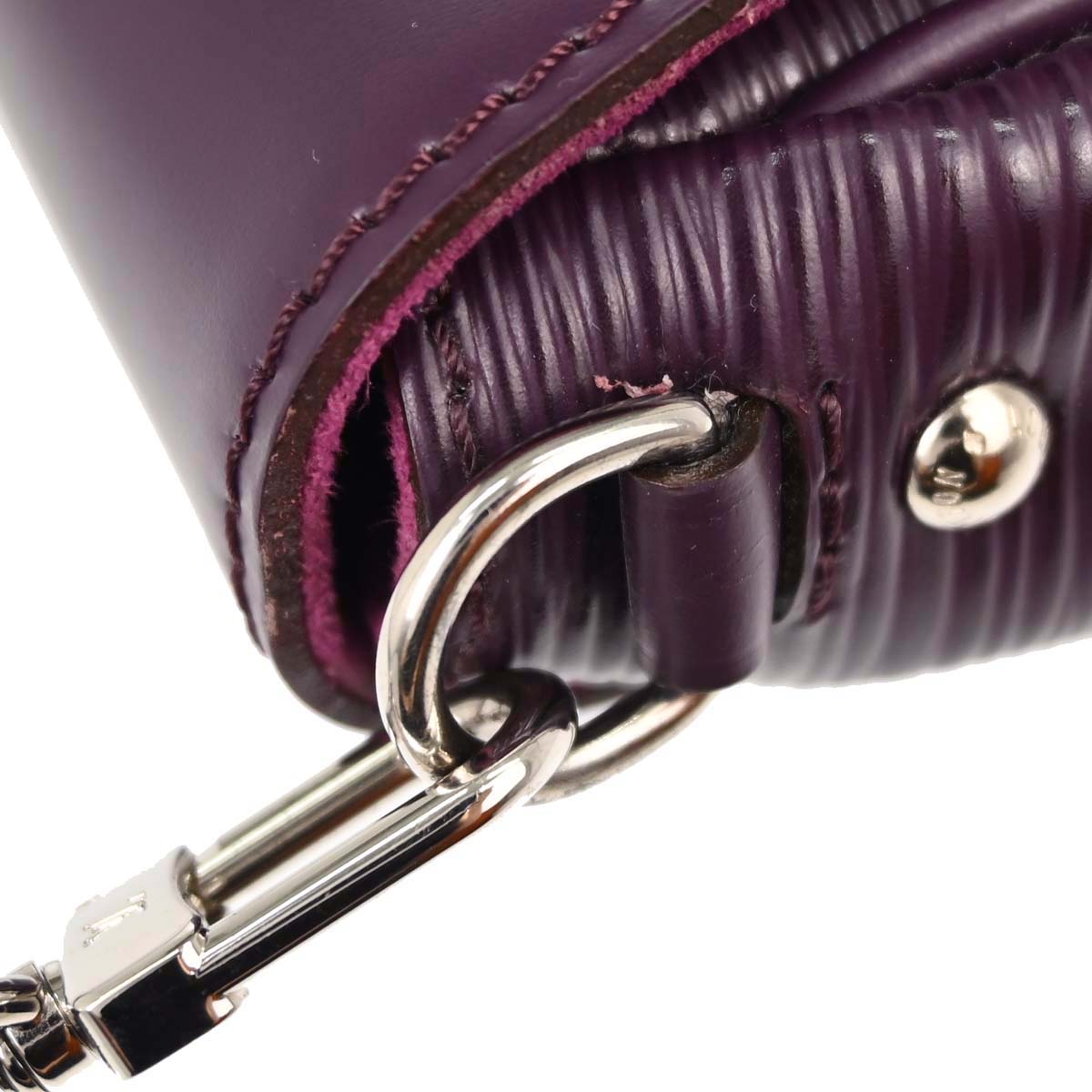 Louis Vuitton Purple Epi Pochette Montaigne Handbag M5929K