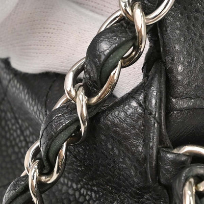 Chanel Gray Caviar Skin Mini Classic Square Flap Shoulder Bag 17