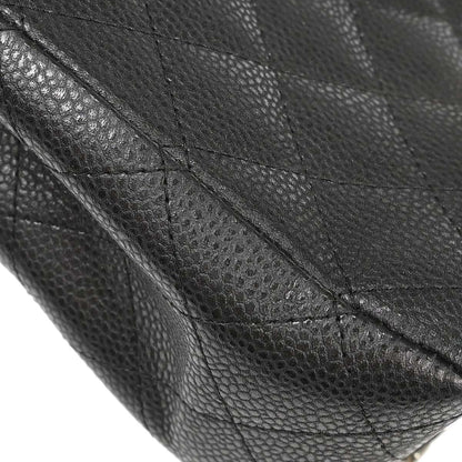 Chanel Gray Caviar Skin Mini Classic Square Flap Shoulder Bag 17
