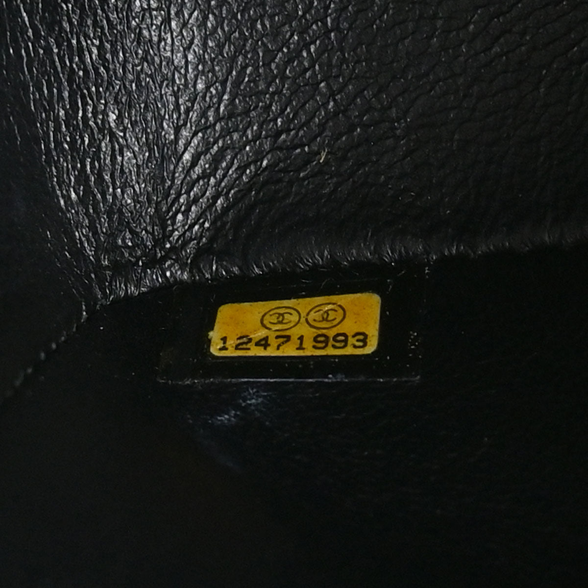 Chanel 2008-2009 Black Caviar Skin Medium Classic Double Flap Shoulder Bag