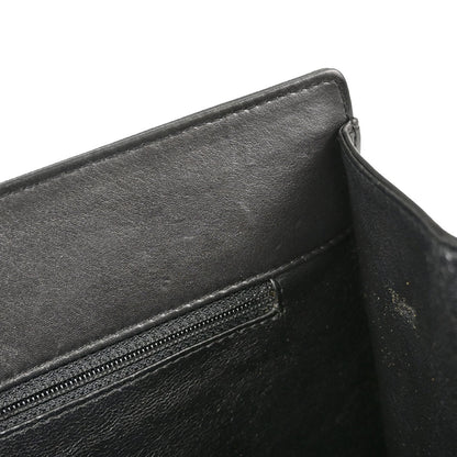 Chanel 1997-1999 Black Calfskin Faux Tortoiseshell Handbag
