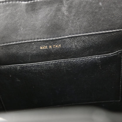 Chanel 1997-1999 Black Calfskin Faux Tortoiseshell Handbag