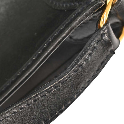 Hermes Black Box Calf Evelyne TPM Shoulder Bag