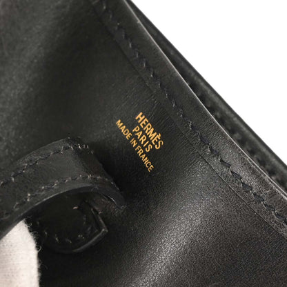 Hermes Black Box Calf Evelyne TPM Shoulder Bag