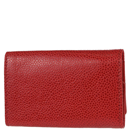 Chanel 6 Hook Key Case Red Caviar Skin Small Good