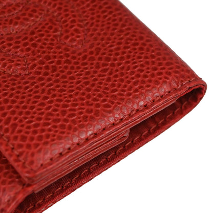 Chanel 6 Hook Key Case Red Caviar Skin Small Good