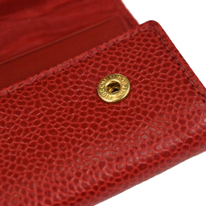 Chanel 6 Hook Key Case Red Caviar Skin Small Good