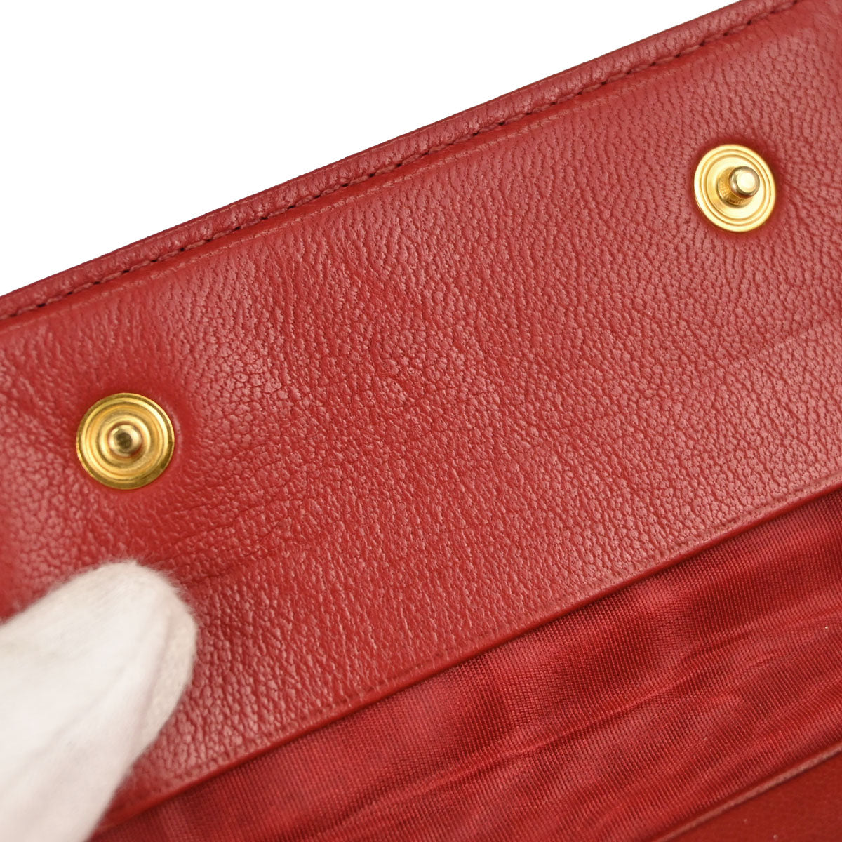 Chanel 6 Hook Key Case Red Caviar Skin Small Good