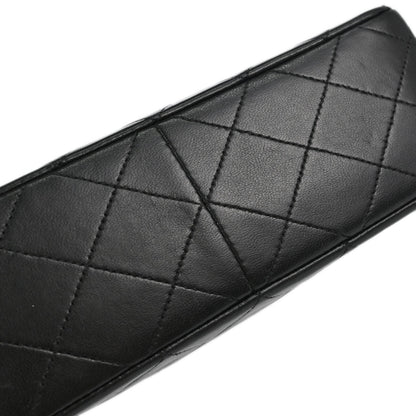 Chanel Black Lambskin Classic Square Flap Shoulder Bag 20