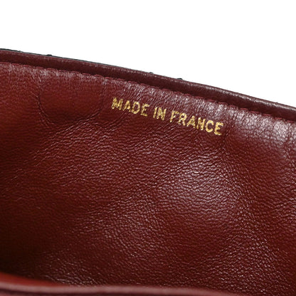 Chanel Black Lambskin Classic Square Flap Shoulder Bag 20