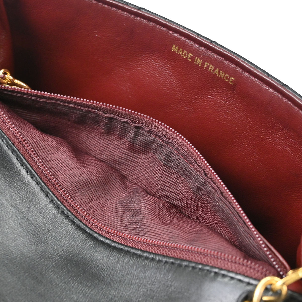 Chanel Black Lambskin Classic Square Flap Shoulder Bag 20