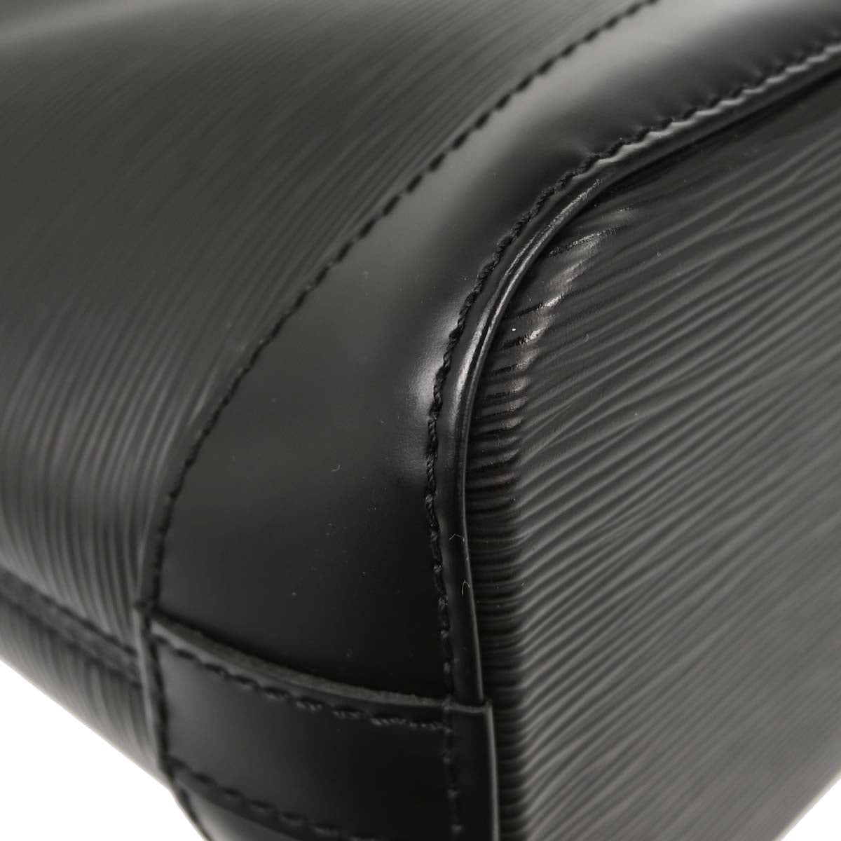 Louis Vuitton Black Epi Lockit PM Tote Handbag M42292