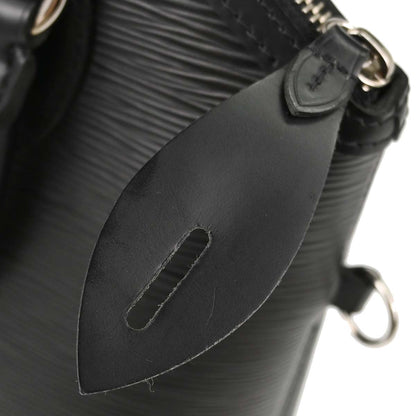 Louis Vuitton Black Epi Lockit PM Tote Handbag M42292
