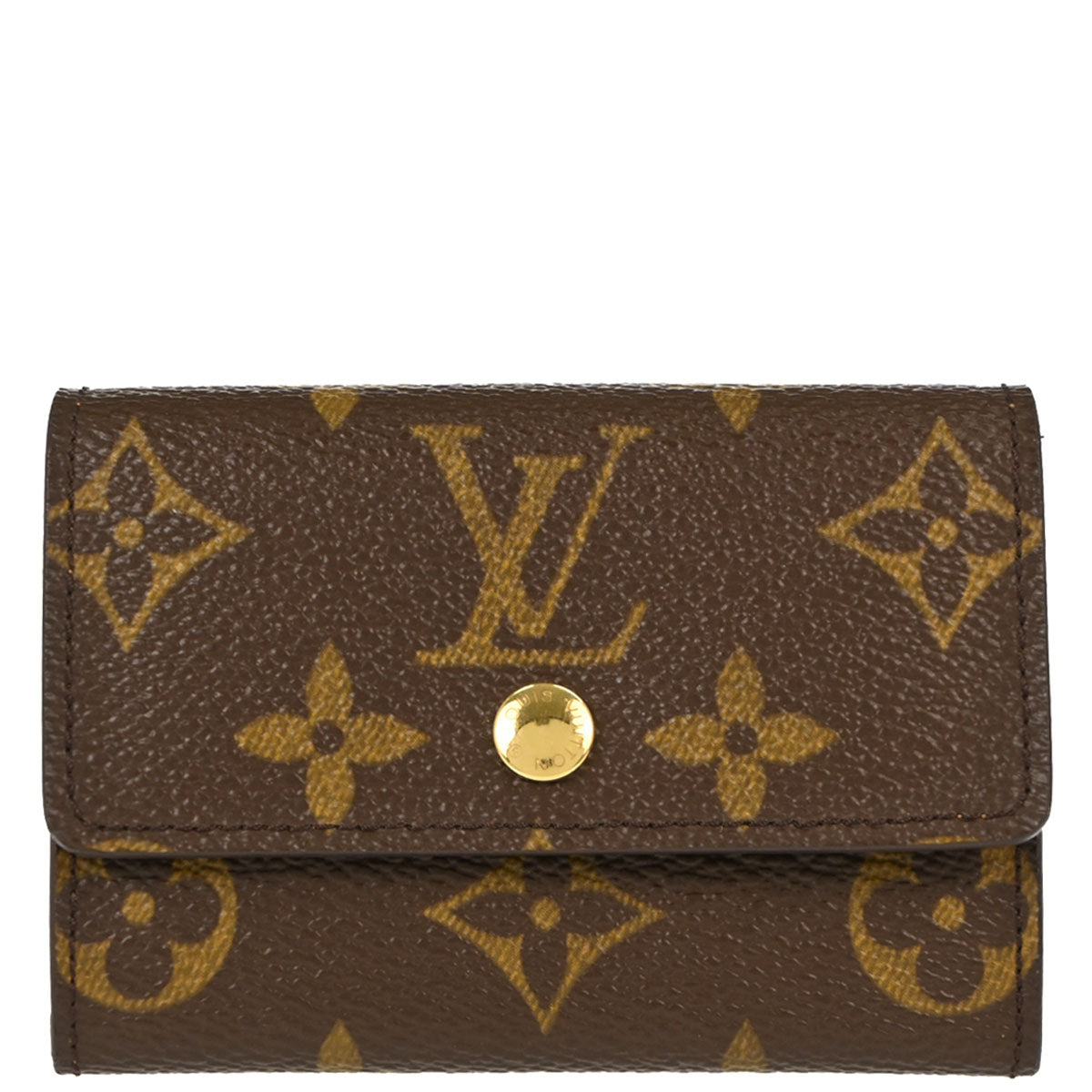 Louis Vuitton Monogram Porte Monnaie Plat Coin Case Wallet M61930
