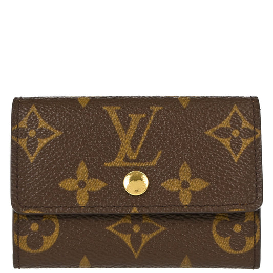 Louis Vuitton Monogram Porte Monnaie Plat Coin Case Wallet M61930