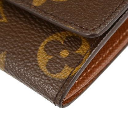 Louis Vuitton Monogram Porte Monnaie Plat Coin Case Wallet M61930