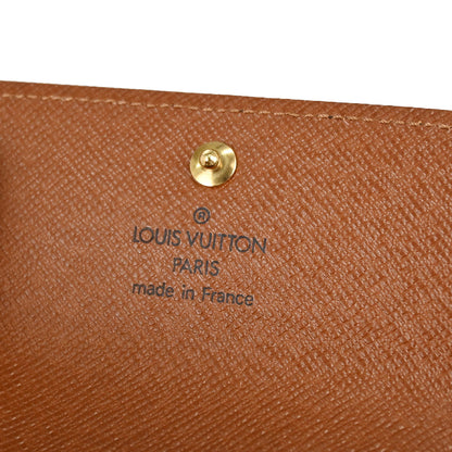Louis Vuitton Monogram Porte Monnaie Plat Coin Case Wallet M61930