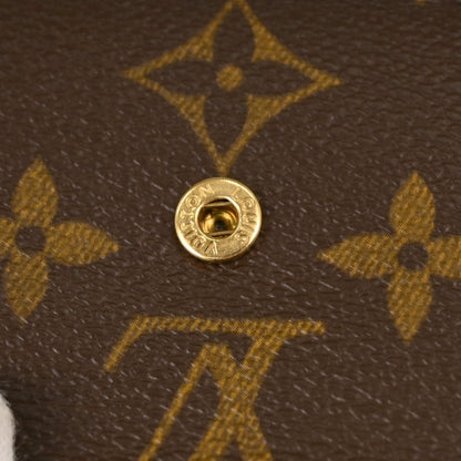 Louis Vuitton Monogram Porte Monnaie Plat Coin Case Wallet M61930