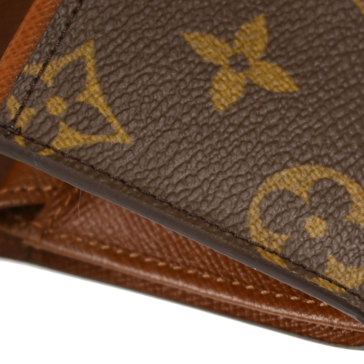 Louis Vuitton Monogram Porte Monnaie Plat Coin Case Wallet M61930
