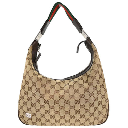 Gucci Beige Canvas GG Sherry Line Handbag