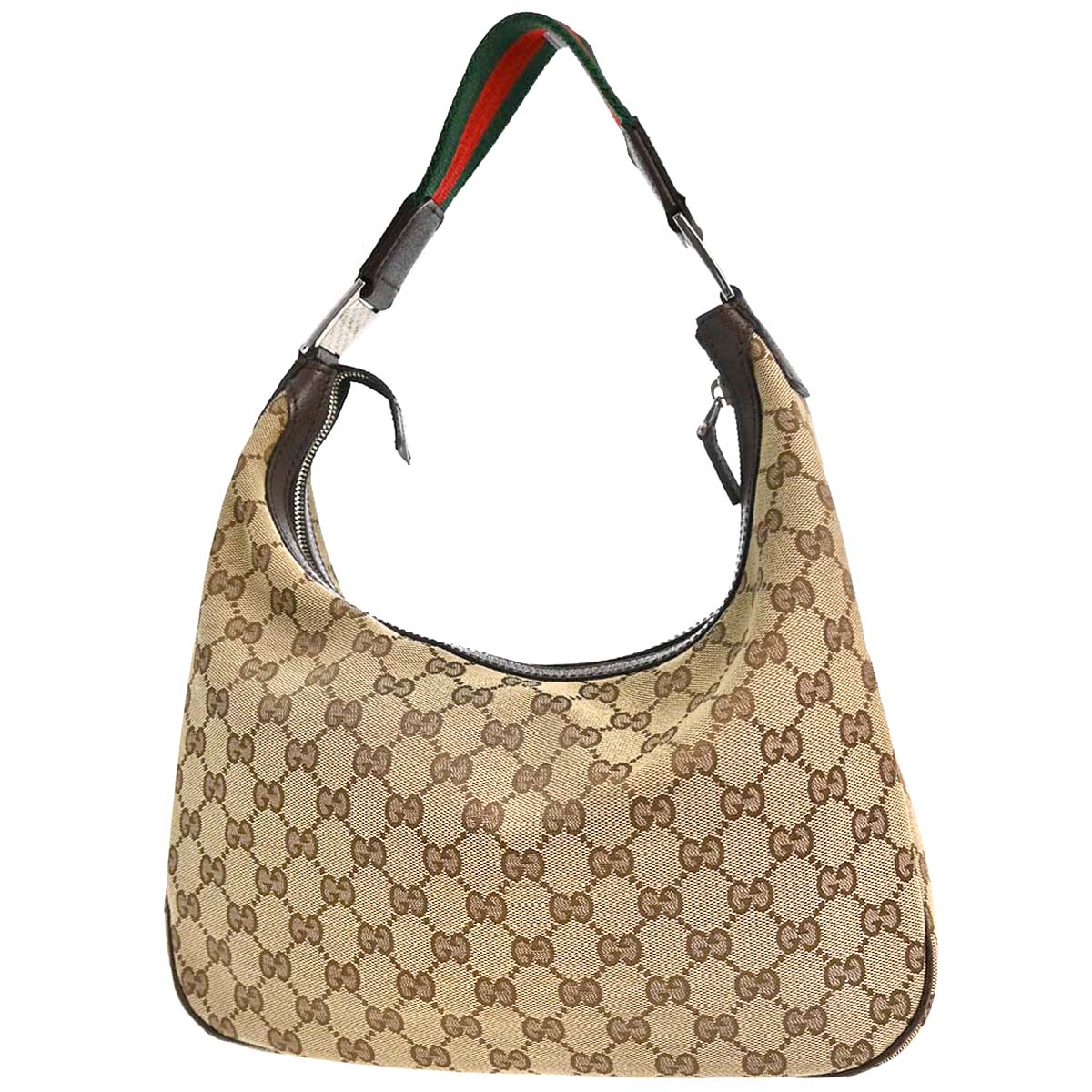 Gucci Beige Canvas GG Sherry Line Handbag