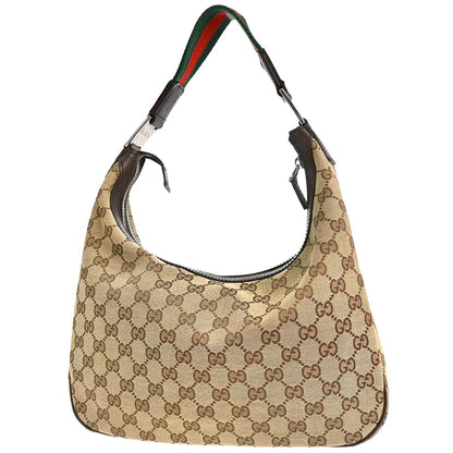 Gucci Beige Canvas GG Sherry Line Handbag