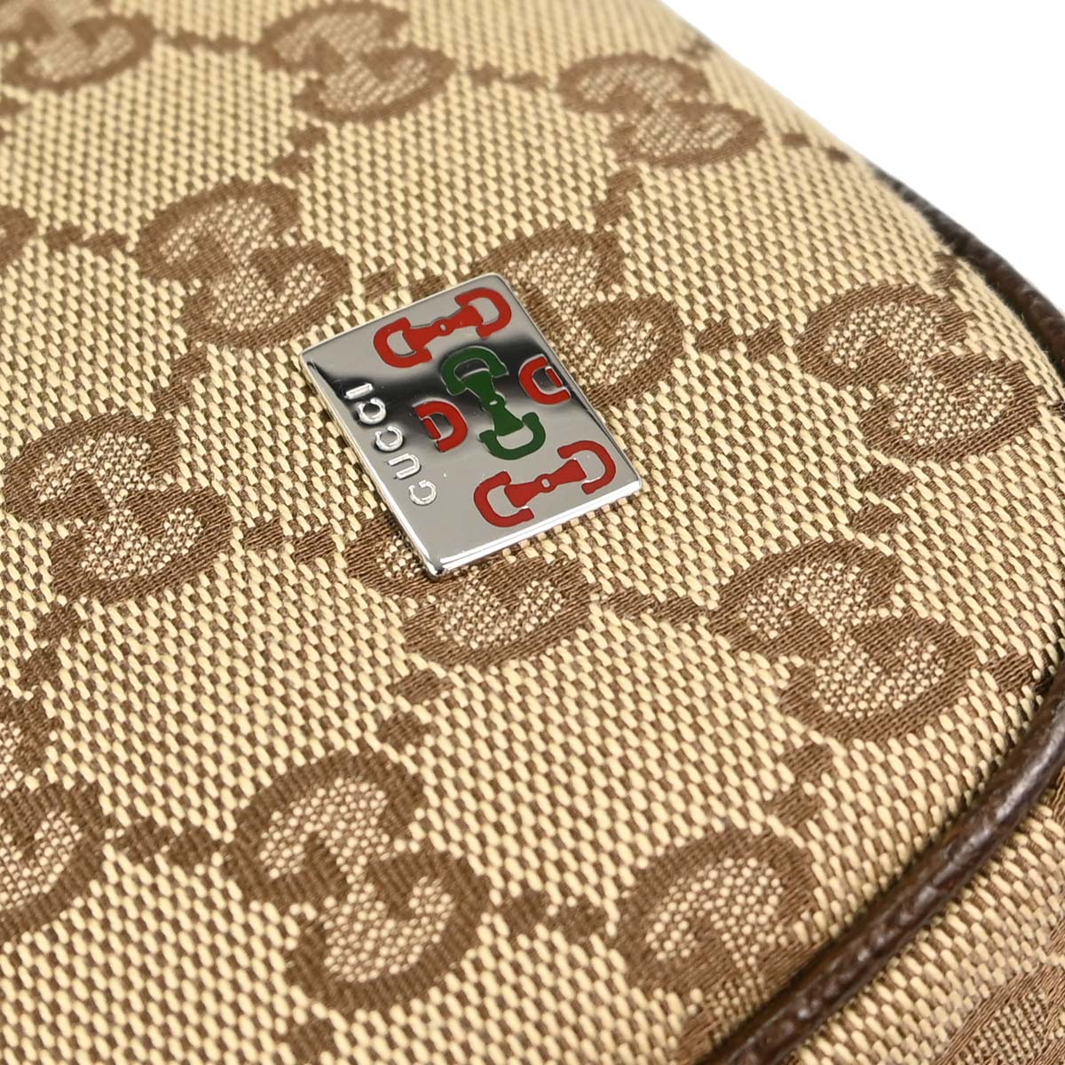 Gucci Beige Canvas GG Sherry Line Handbag