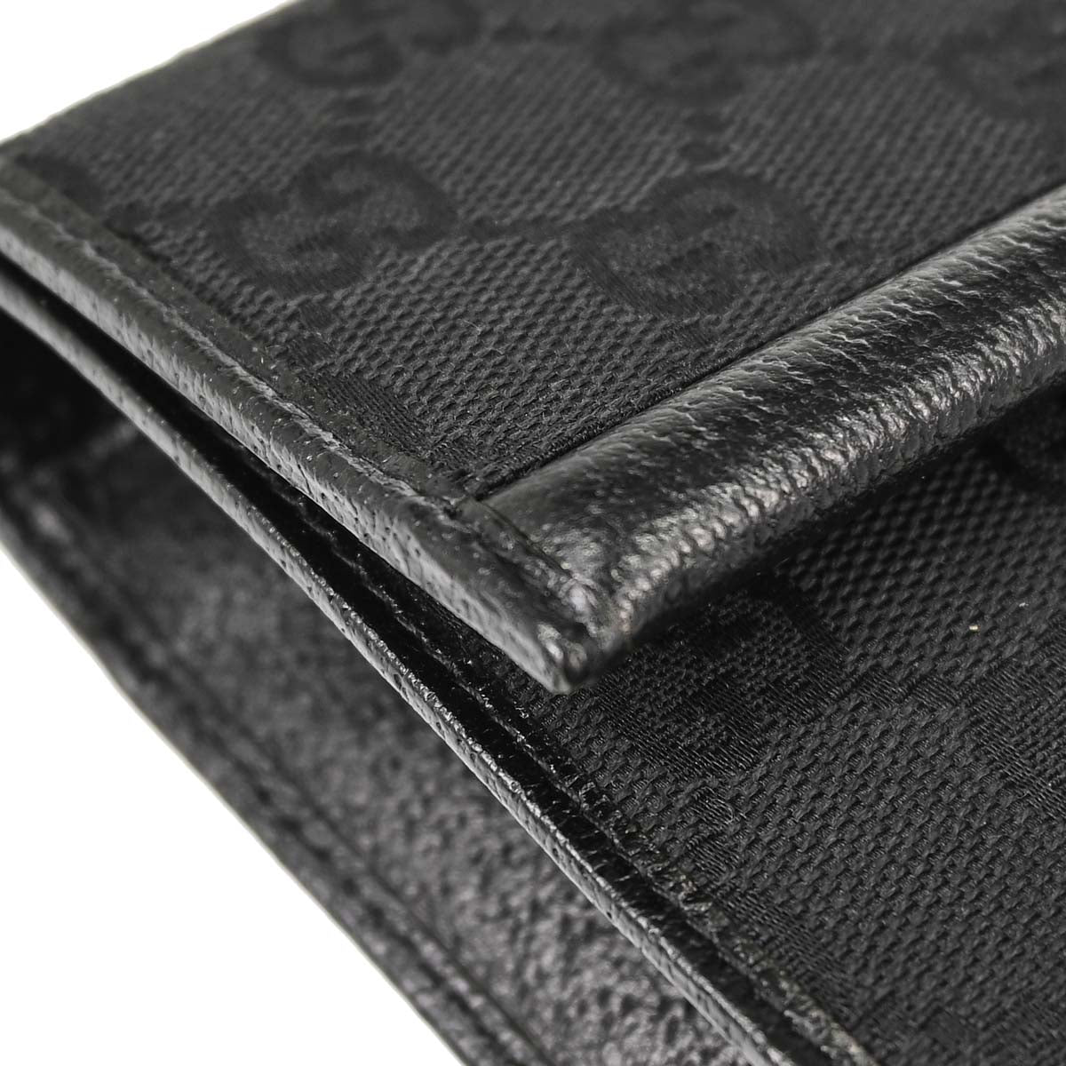 Gucci Black Canvas GG Bamboo Shoulder Bag