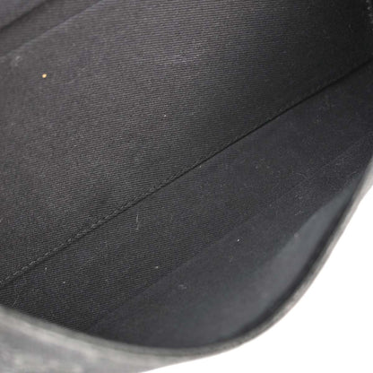 Gucci Black Canvas GG Bamboo Shoulder Bag