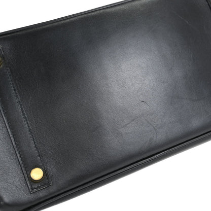 Hermes Black Box Calf Birkin 30 Handbag