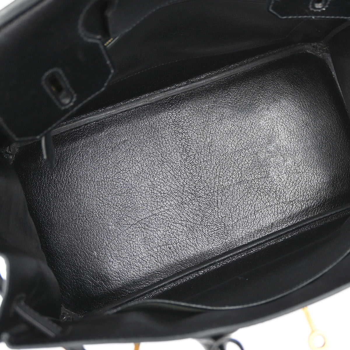 Hermes Black Box Calf Birkin 30 Handbag